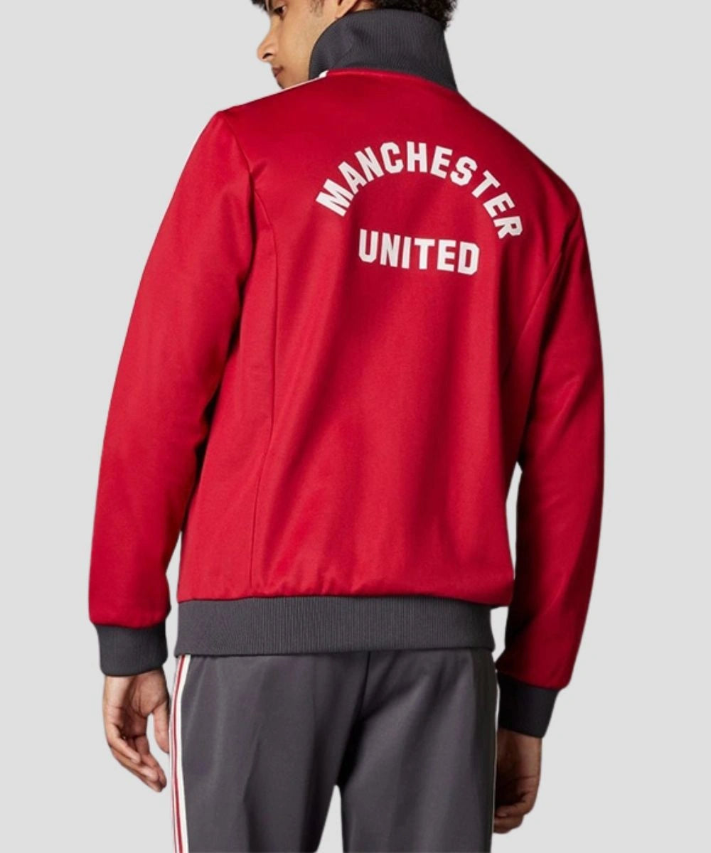 2025 Adidas Manchester United Red Track Jacket Mens