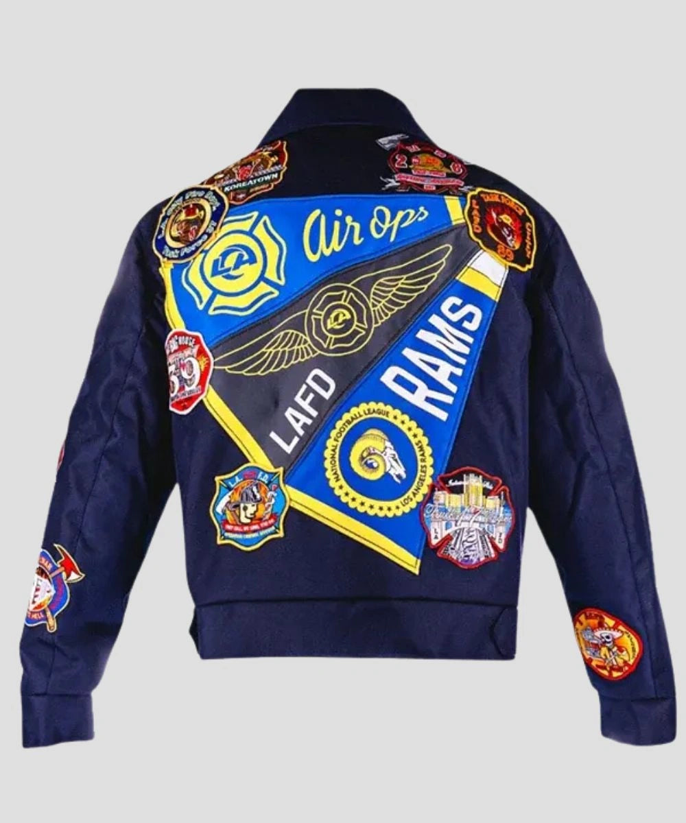 2025 Rams Draft House Los Angeles Rams LAFD Blue Jacket