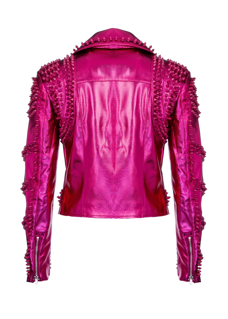 Pink Leather Halloween Jacket