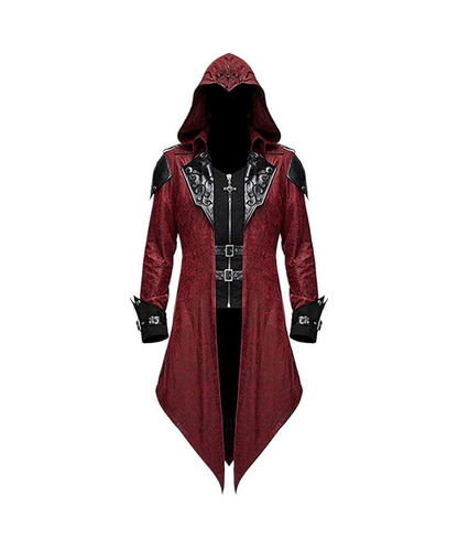 Unisex Red Halloween Leather Suit