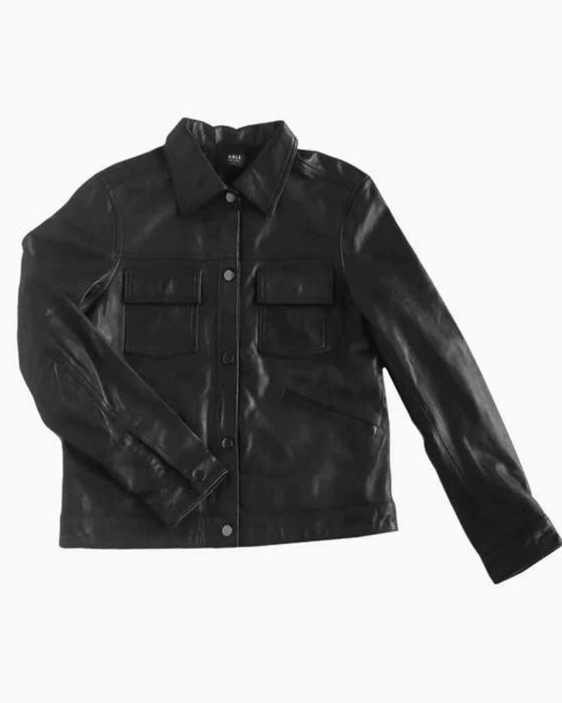 Able Annie Black Leather Jacket