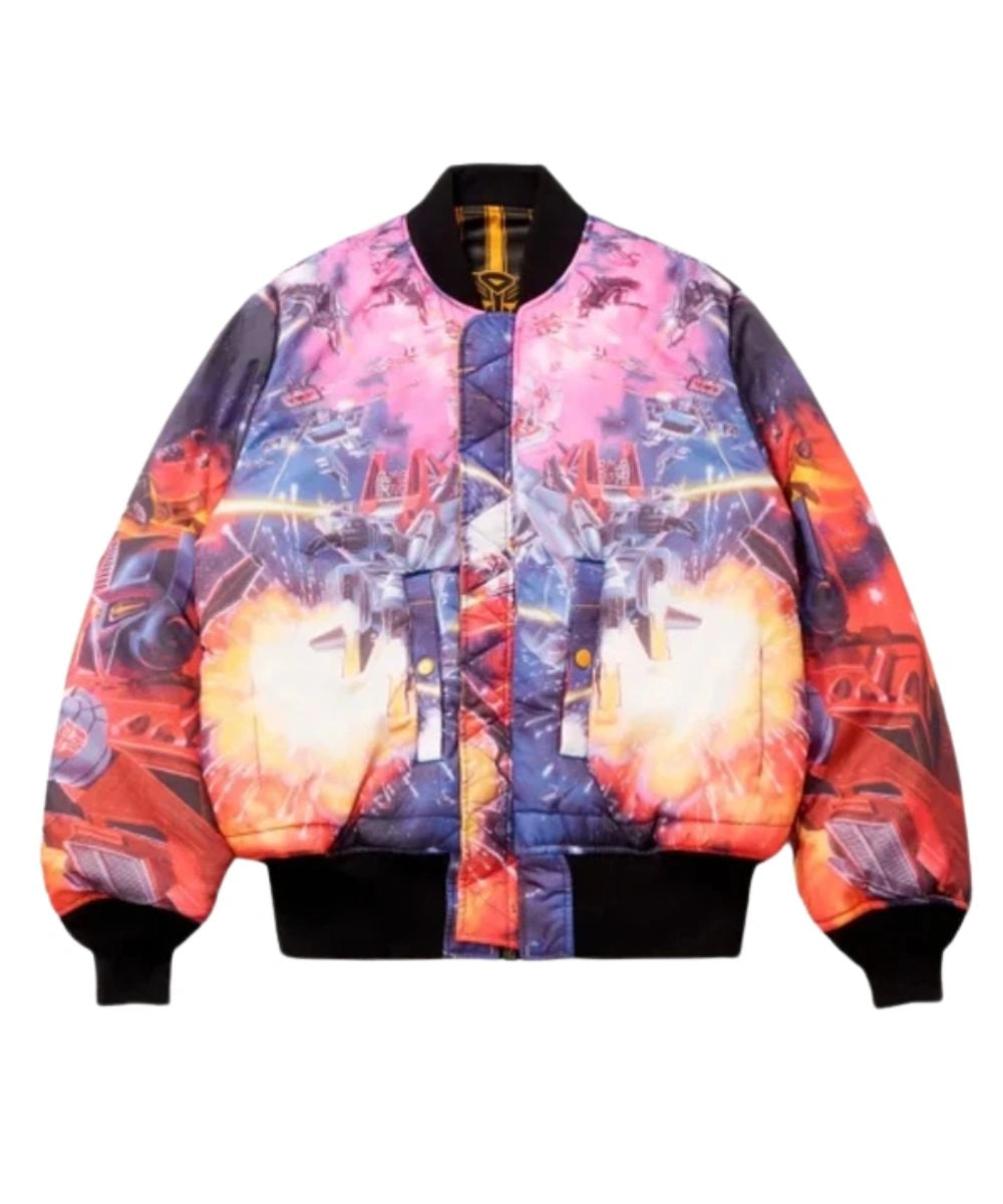 Alpha MA-1 Bumblebee Transformers Bomber Reversible Jacket