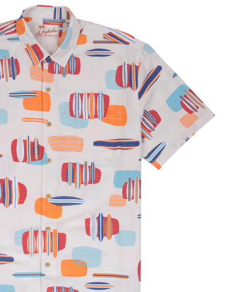 American Idol S23 Che White Printed Button Down Shirt