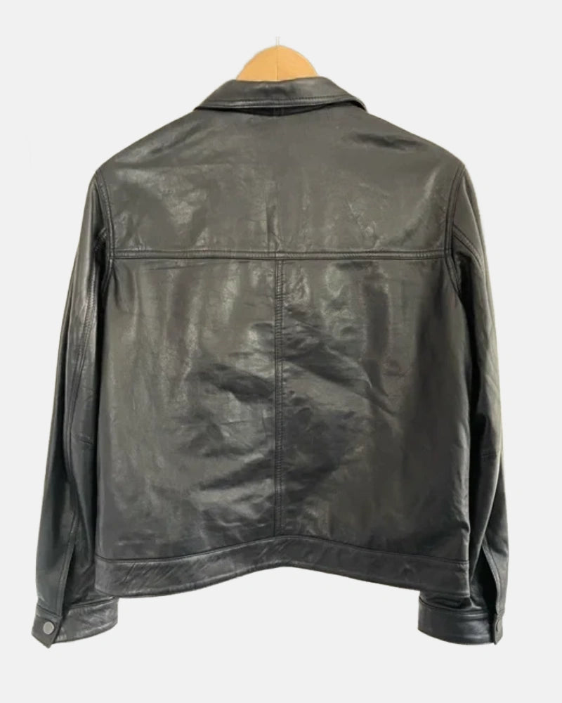 Annie Leather Jacket Green