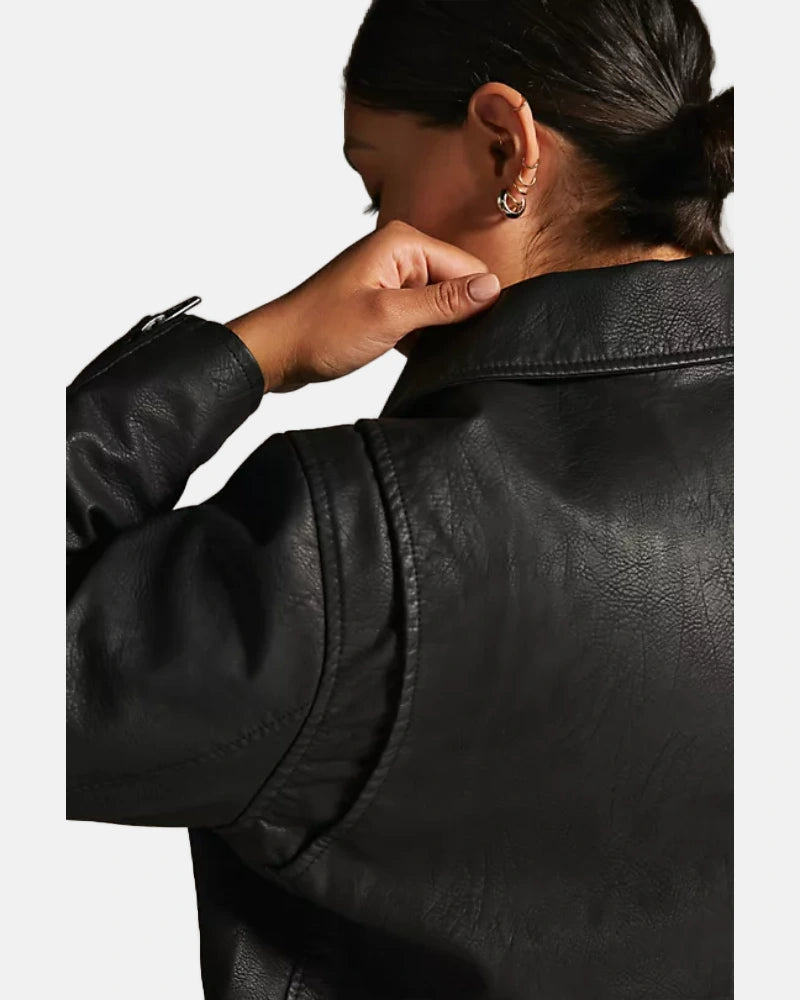 Blank NYC Leather Biker Jacket