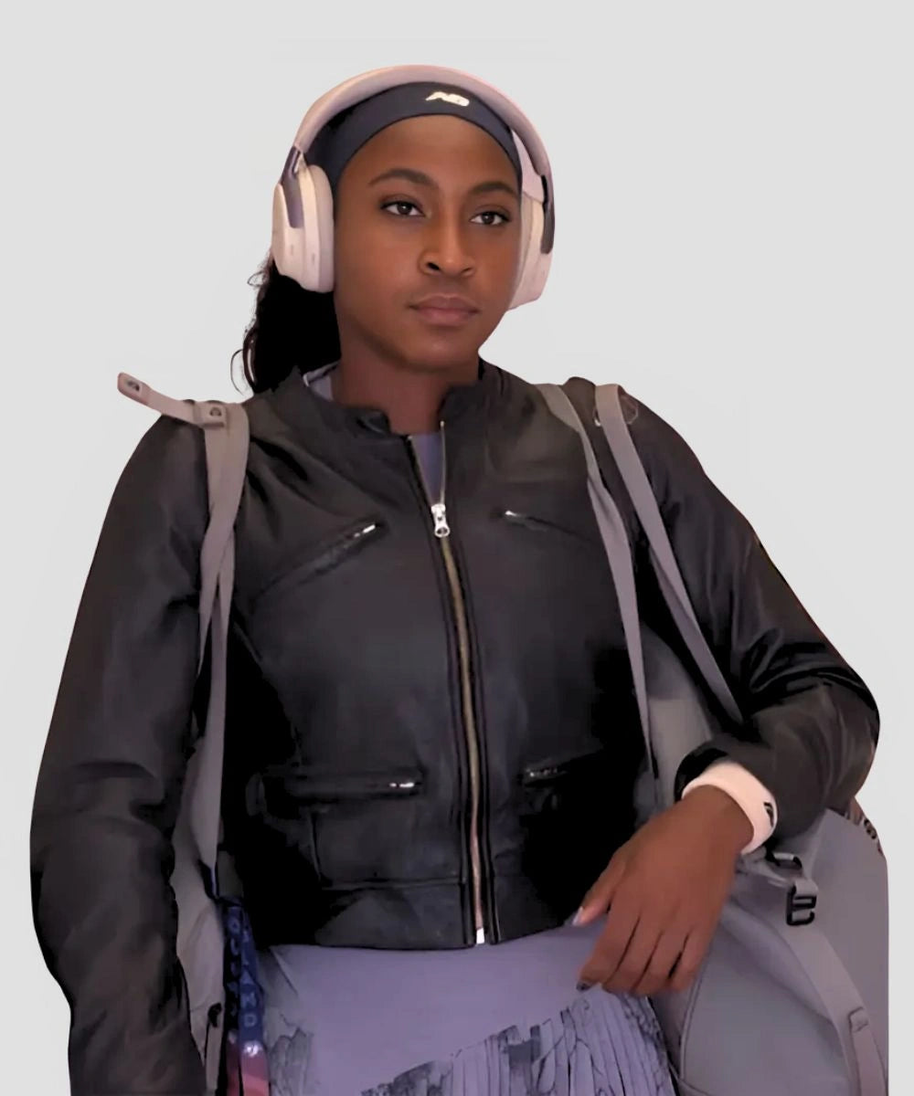 Coco Gauff Leather Jacket