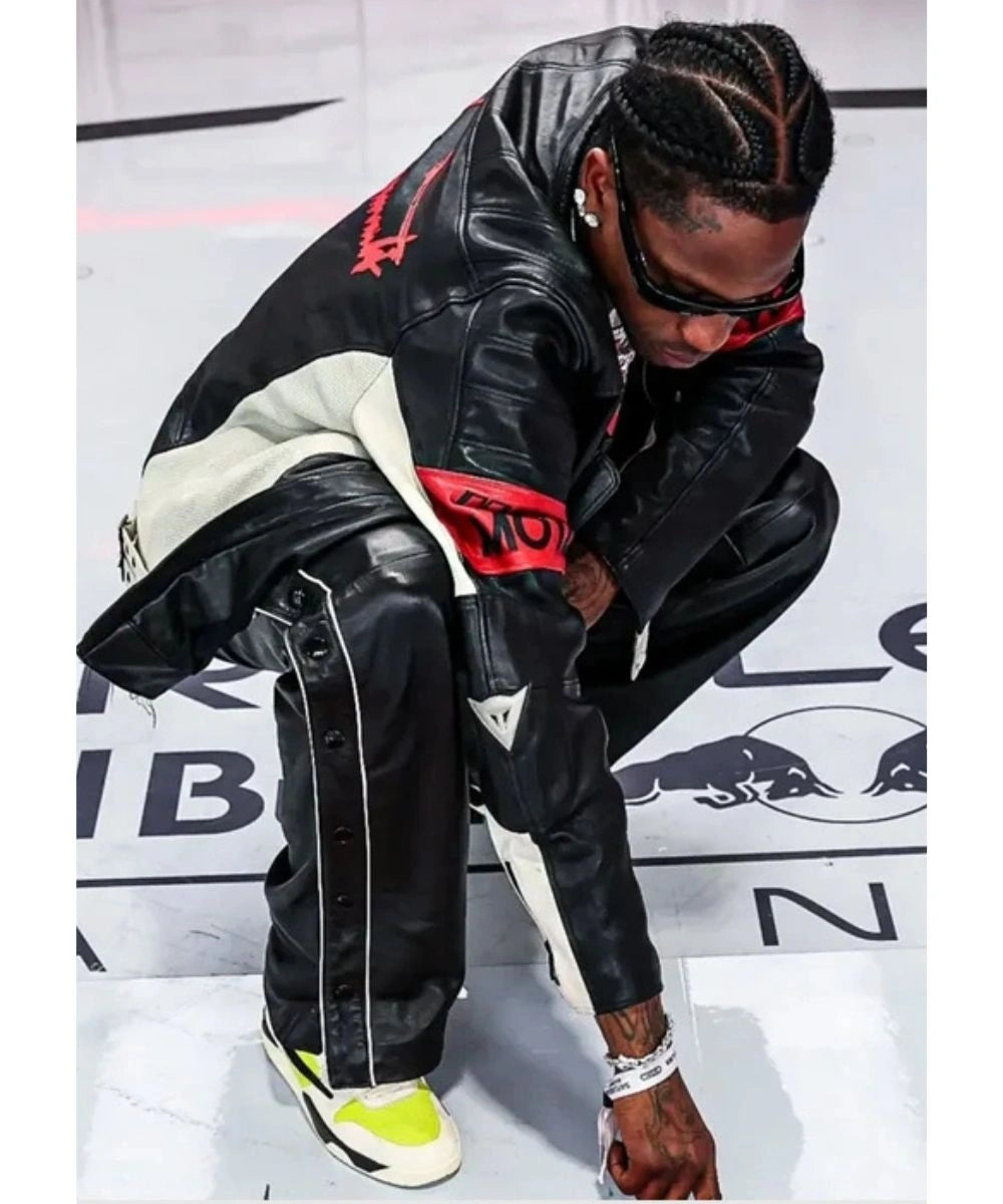 F1 Grand Prix of Miami Travis Scott Leather Jacket