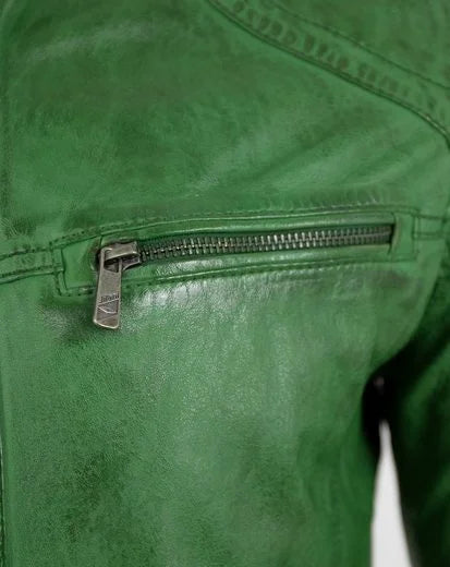 Flash Green Biker Jacket