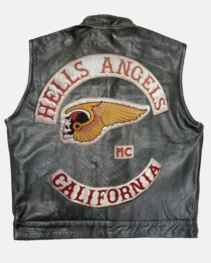 Hells Angels Biker Leather Vest