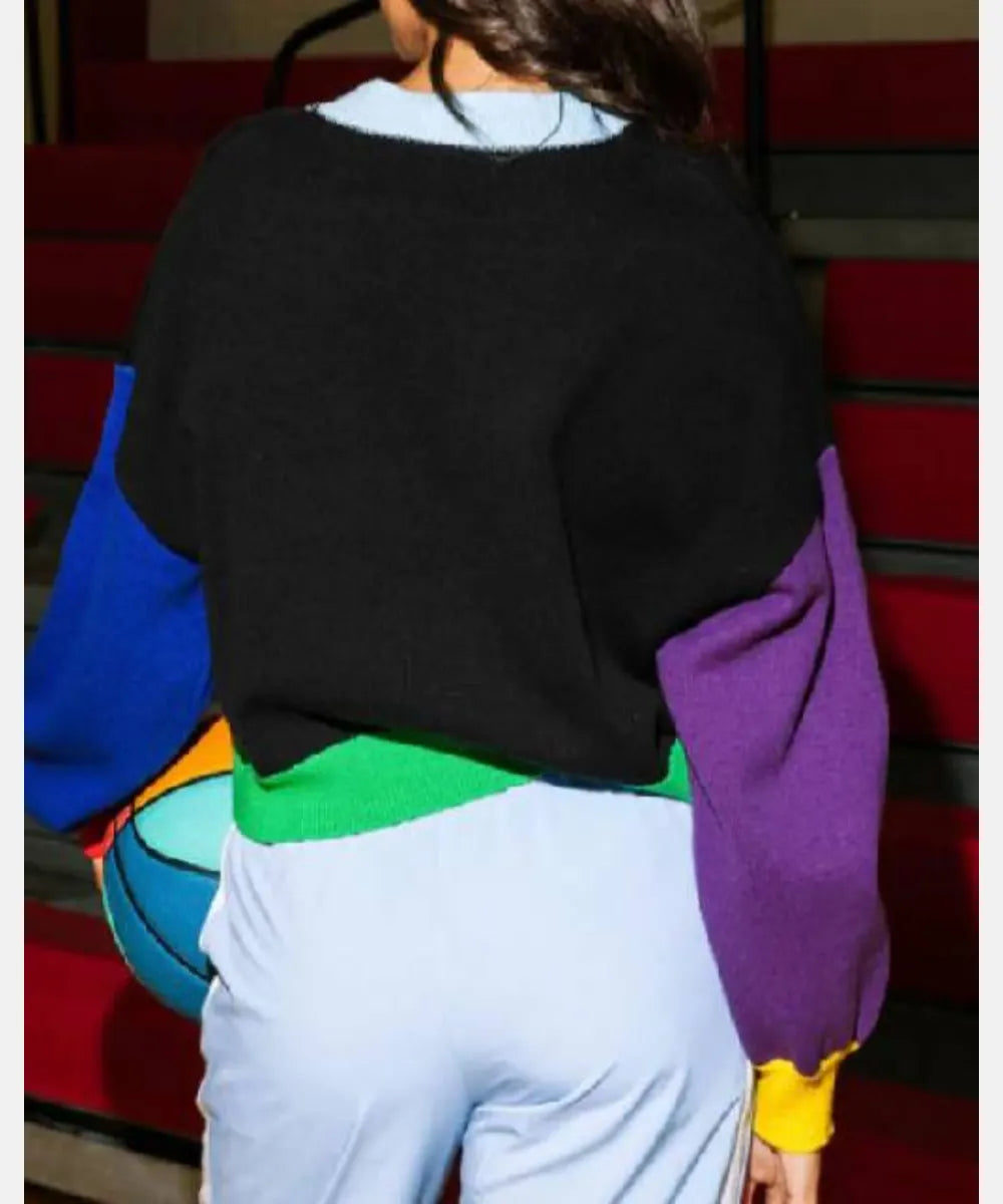KimMulkeyBlackNothingButNetSweater