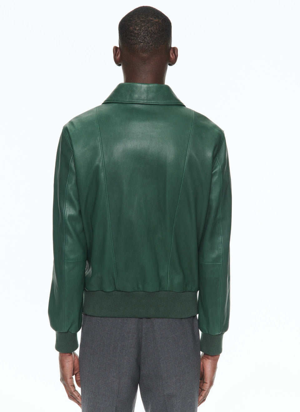 LAMB Green LEATHER JACKET