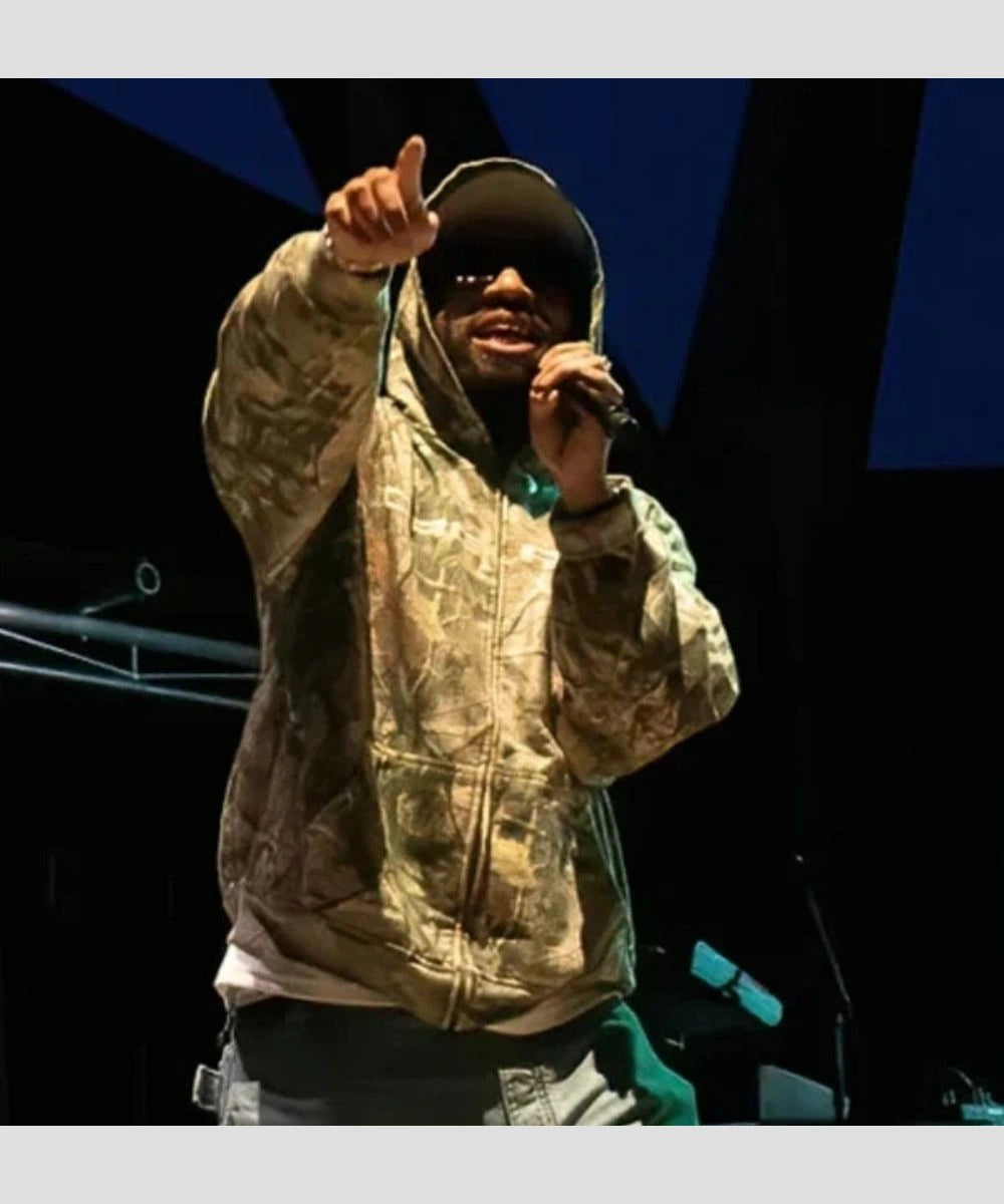 Larry June's Midnight Organic Camo 2025 Hoodie