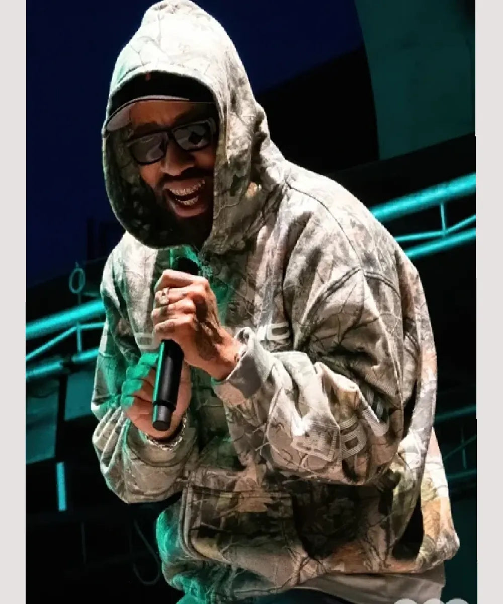 Larry June's Midnight Organic Camo Hoodie 2025
