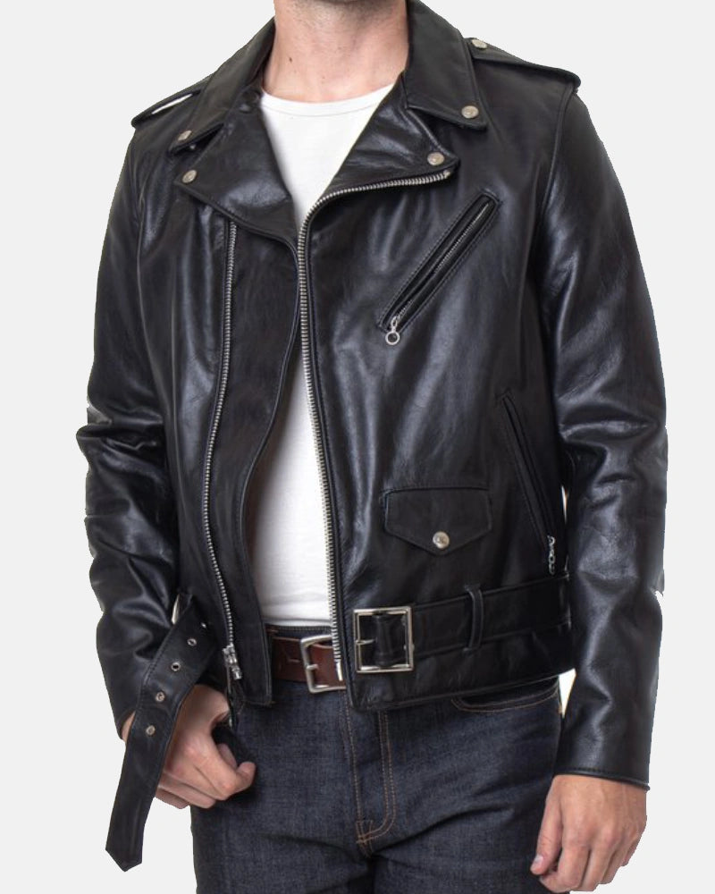 Light weight Fitted Cowhide Leather Jacket