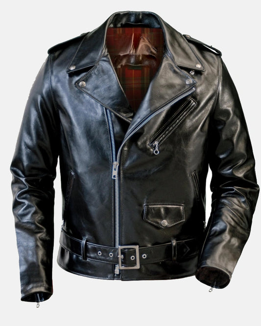 Light weight Fitted Cowhide Motorcycle Jacket