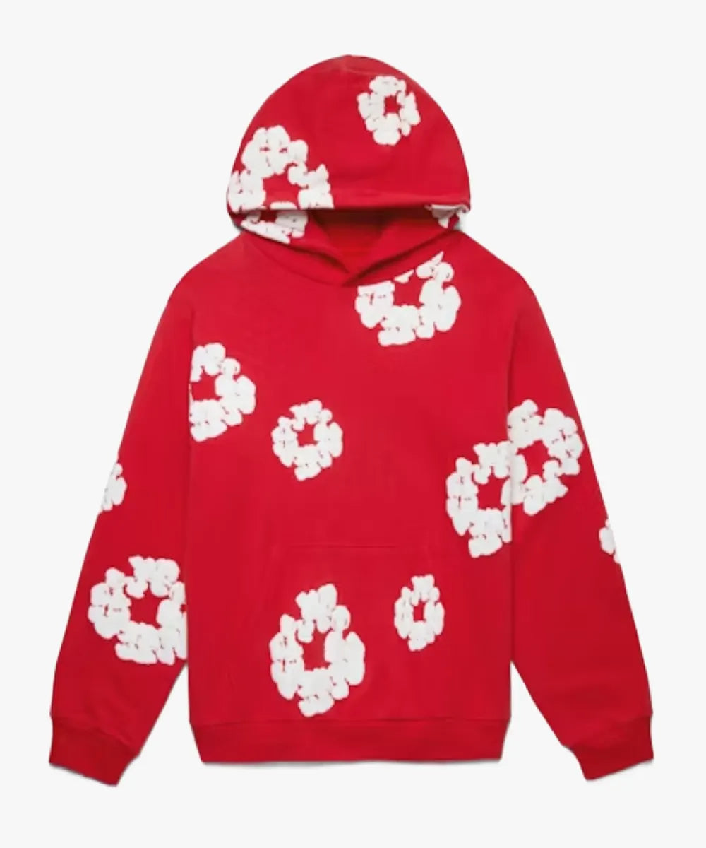 Mens Denim Tears Hoodie Red