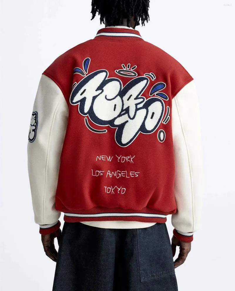 New york Lose Angelese Varsity Jacket