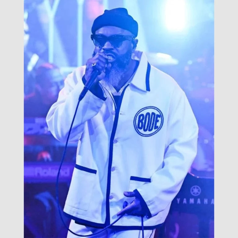 The Tonight Show Starring Jimmy Fallon Black Thought White Jacket