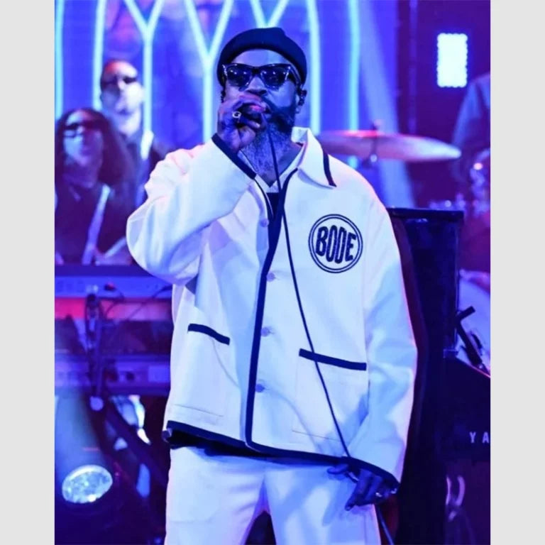 The Tonight Show Starring Jimmy Fallon Black Thought White Jacket