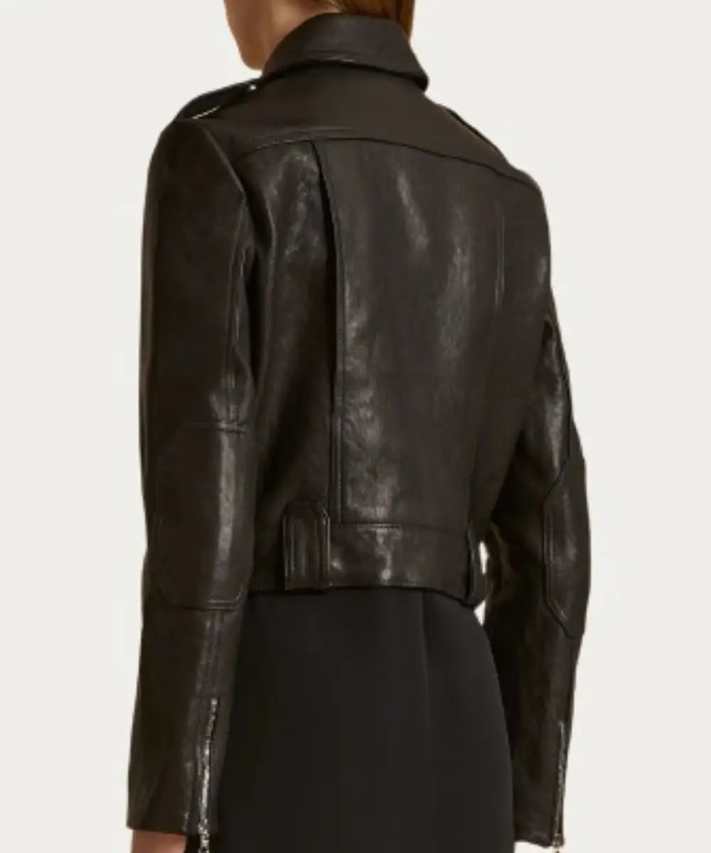 The Cordelia Crop Leather Jacket