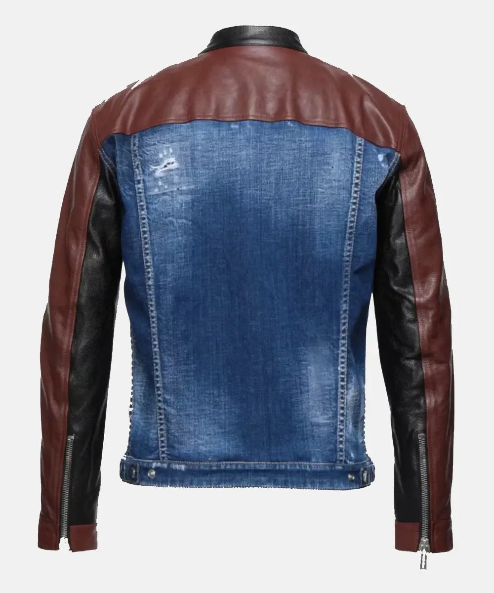 TheKellyClarksonShowBenPlattBrown_amp_BlueDenimTruckerJacket
