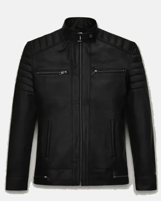 Top G Andrew Tate Black Leather Biker Jacket
