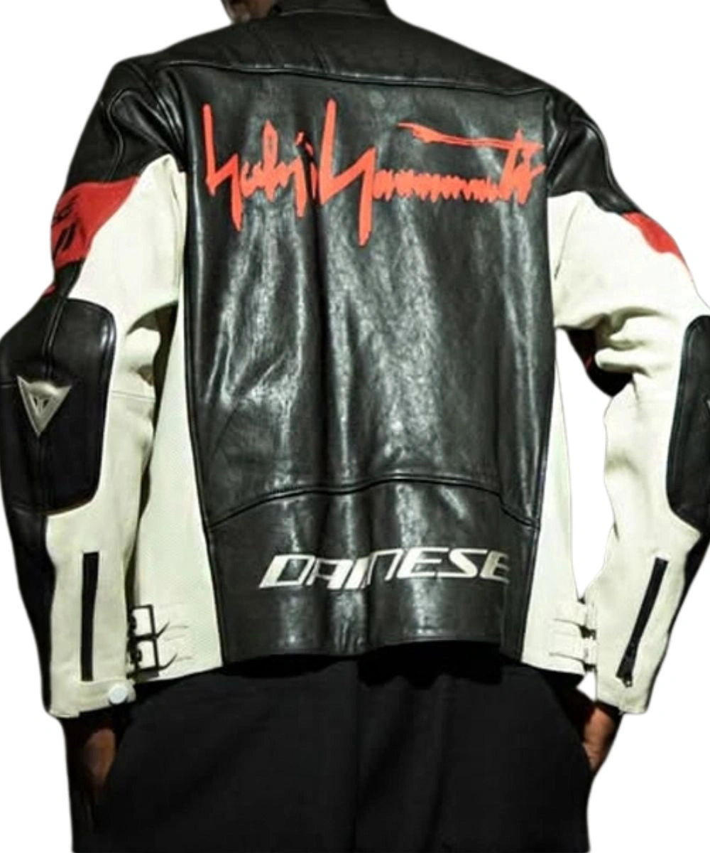 Travis Scott F1 Grand Prixof Miami Leather Jacket Black