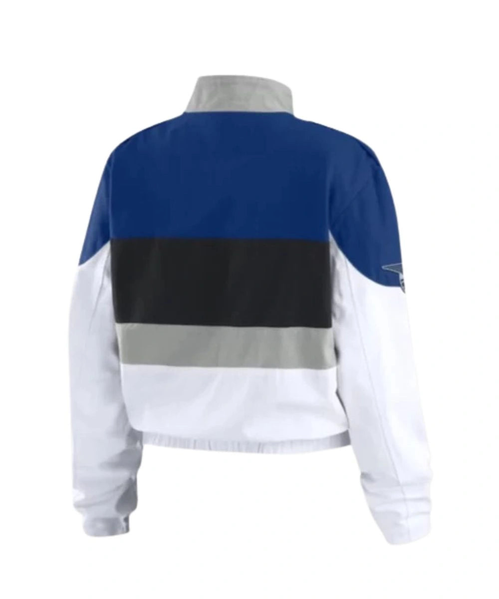 Womens Erin Andrews Los Angeles Dodgers Racer Full-Zip Jacket