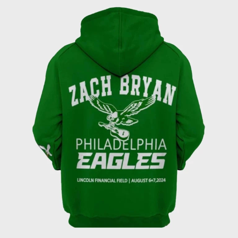 2024 ach Bryan Eagles Green Hoodie