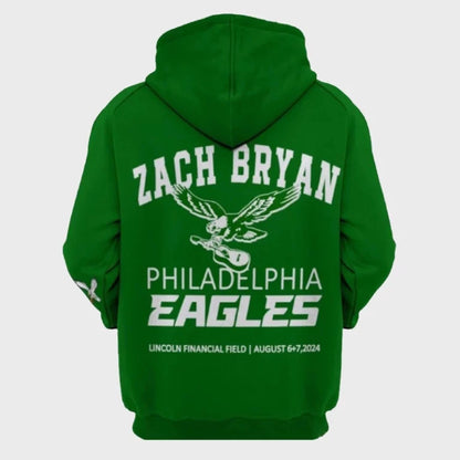 2024 ach Bryan Eagles Green Hoodie