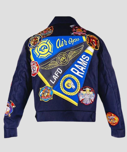 2025 Rams Draft House Los Angeles Rams LAFD Blue Jacket