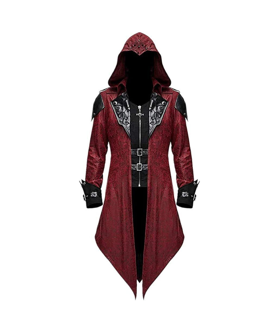 Unisex Red Halloween Leather Suit