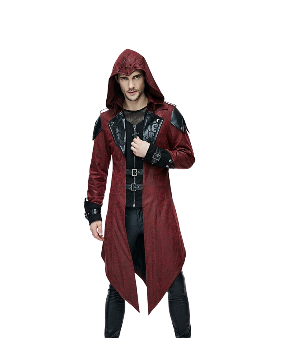 Unisex Red Halloween Leather Suit