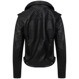 Women Black Biker Slim Fit Leather Jacket