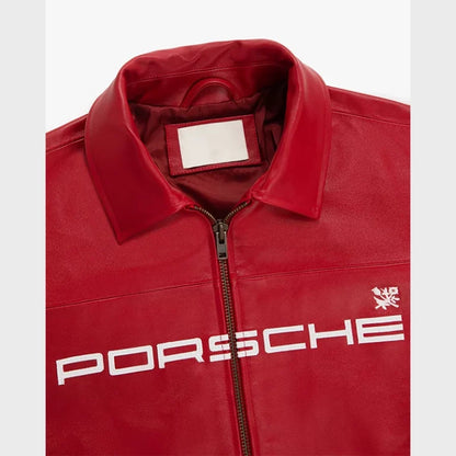 AimeLeonDorexPorscheLeatherJacketred