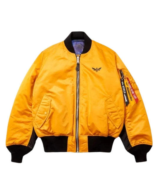 Alpha MA-1 Bumblebee Transformers Bomber Reversible Yellow Jacket