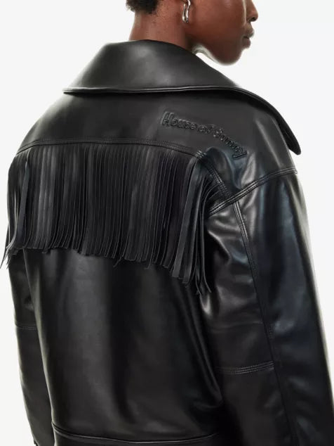 AthenaRelaxedFitFauxFringeLeatherJacket