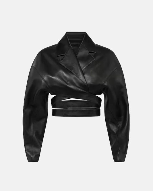 Beyonce Leather Cross Over Jacket