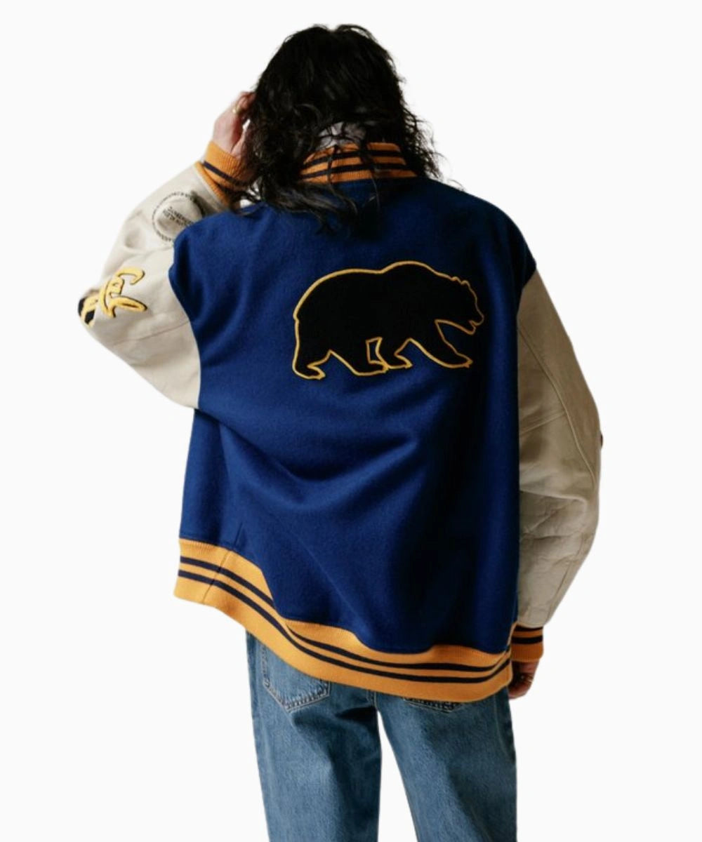 Calvin Klein Blue/White 205W39NYCUC Berkeley Varsity Jacket For Women