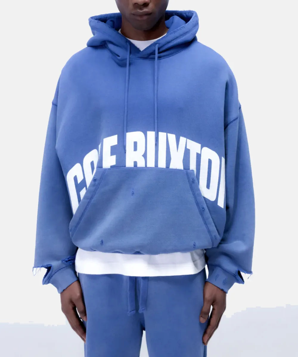 ColeBuxtonArchLogoPulloverHoodieBlue