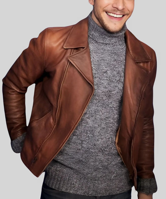 Conrad Hawkins The Resident Brown Leather Jacket