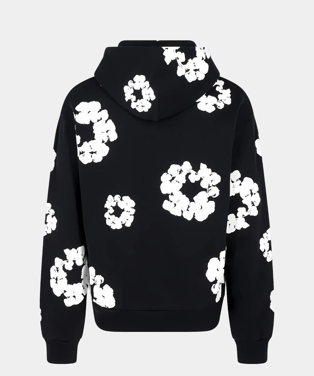 Cotton Wreath Denim Tears Hoodie Black