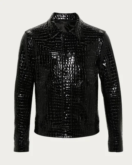 Crocodile Leather Jacket