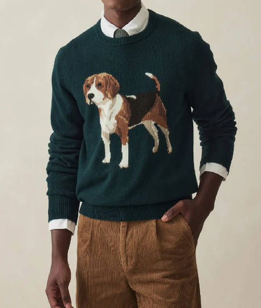 DrewBarrymoreShowRossMathewsDogSweater