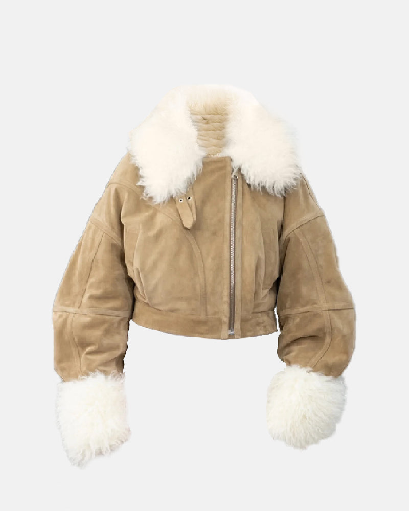 Emily in Paris S04 Camille Suede Jacket