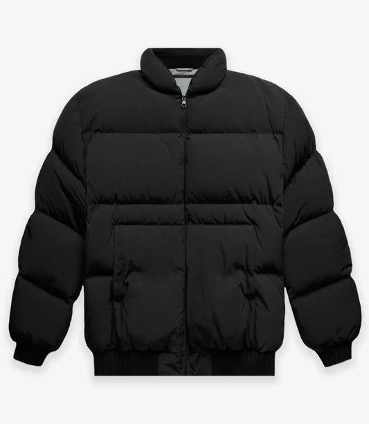 FearofGodEssentialsPufferJacketBlack