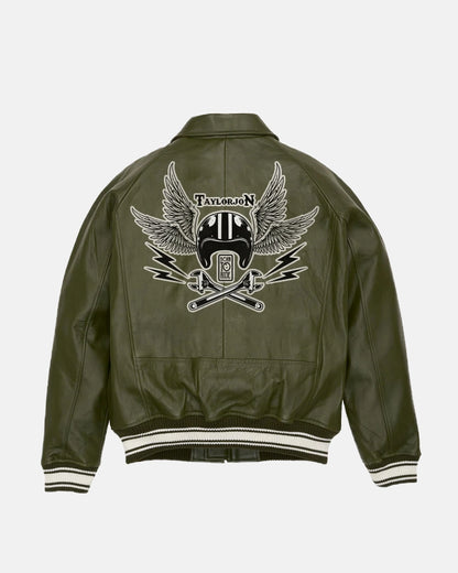 G-Star Flight Combat Zippy Limited Edition&nbsp; Leather Bomber Jacket
