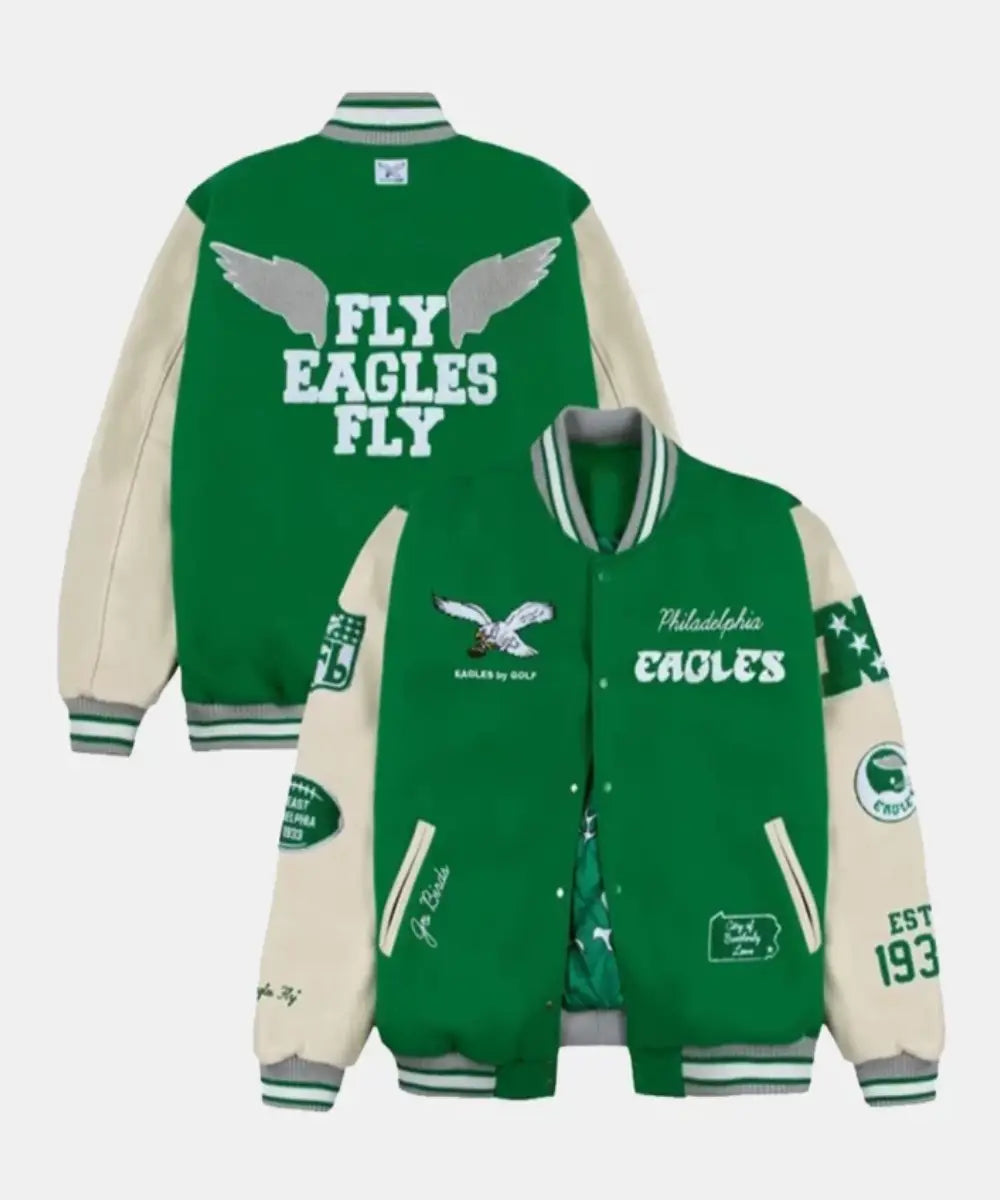 GOLFWANGPhiladelphiaEaglesLettermanFull-SnapJacket_KellyGreen