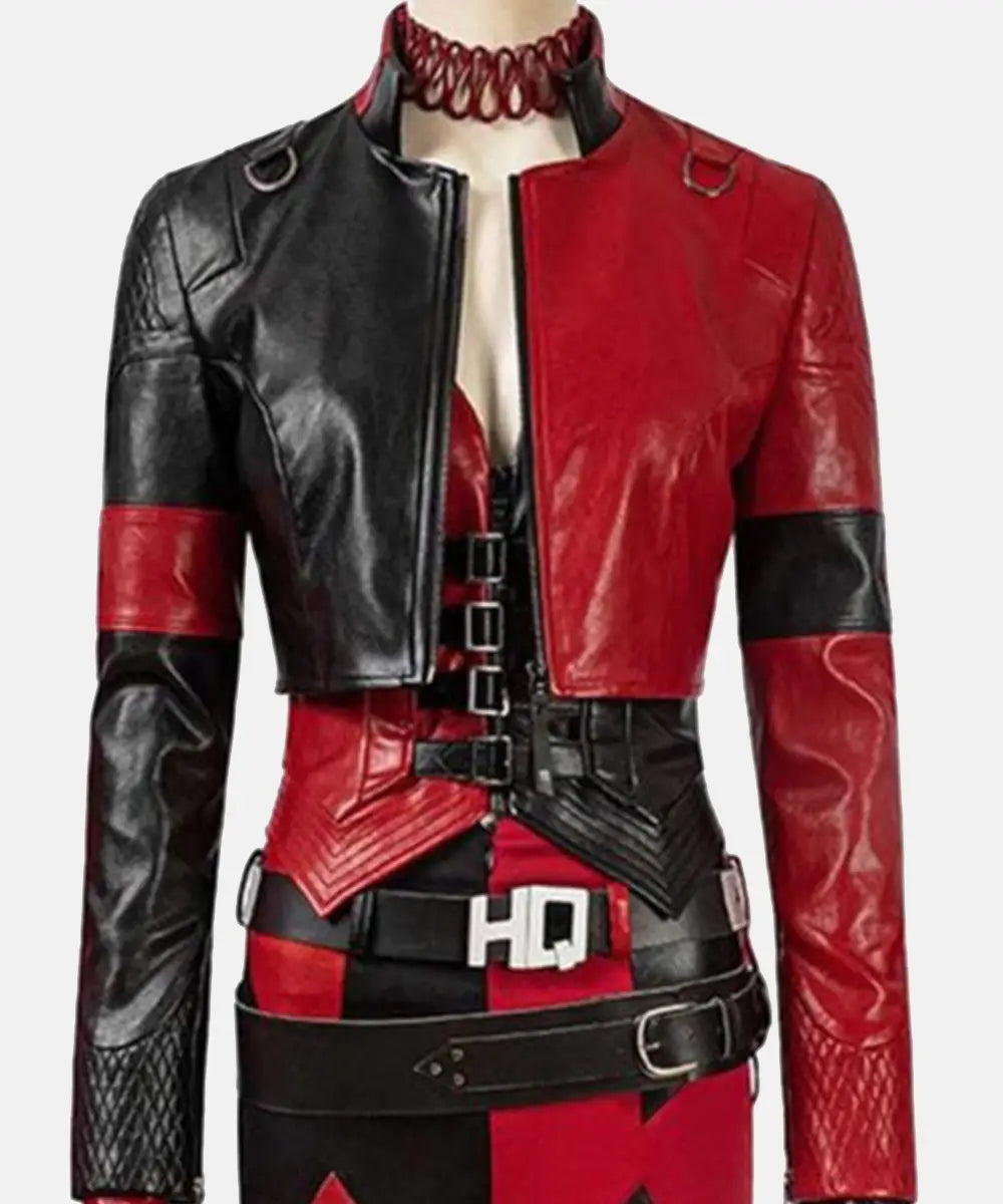 HarleyQuinn2021SuicideSquadCropRedJacket