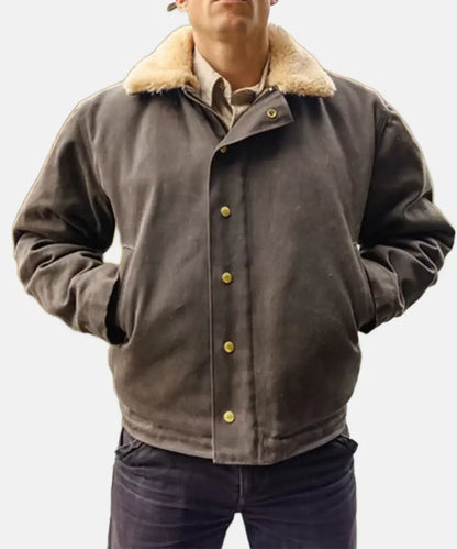 HeatStrapsDeckBrownSuedeJacket